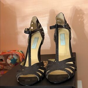 Elegant Black Strappy Heels